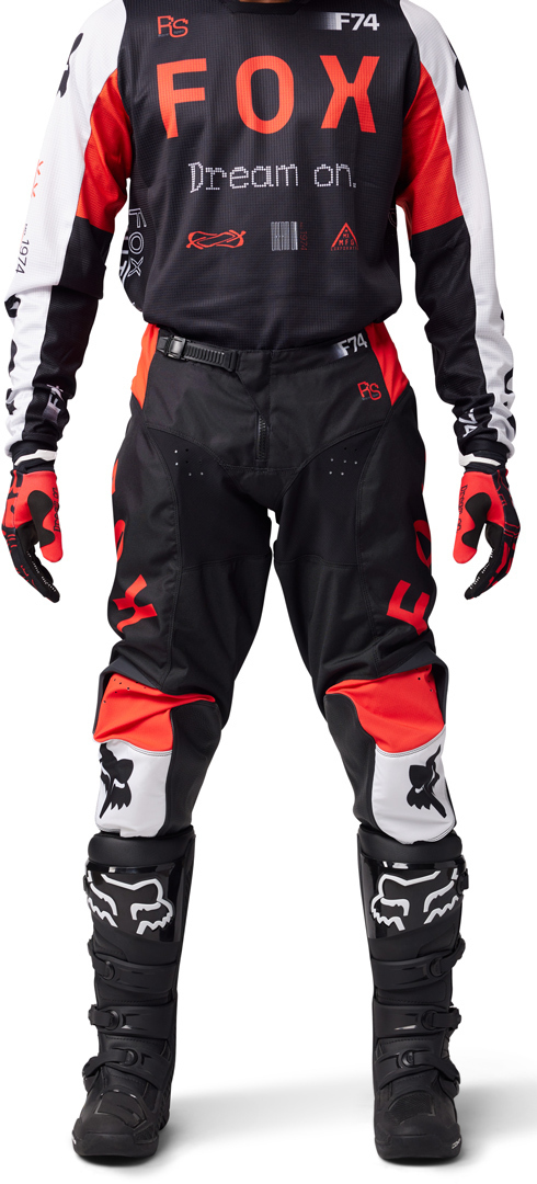 FOX 180 Race Spec Motocross Pants black/white/red 36 Figure 3