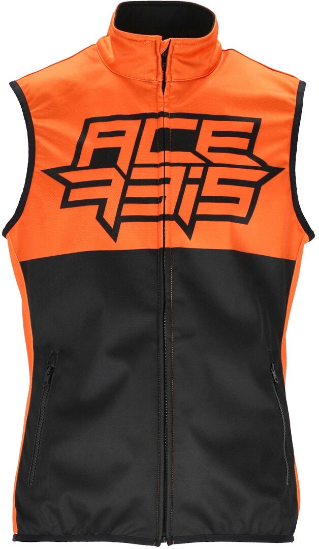 Acerbis Linear Softshell Gilet de motocross imperméable noir/orange 3XL Figure 3