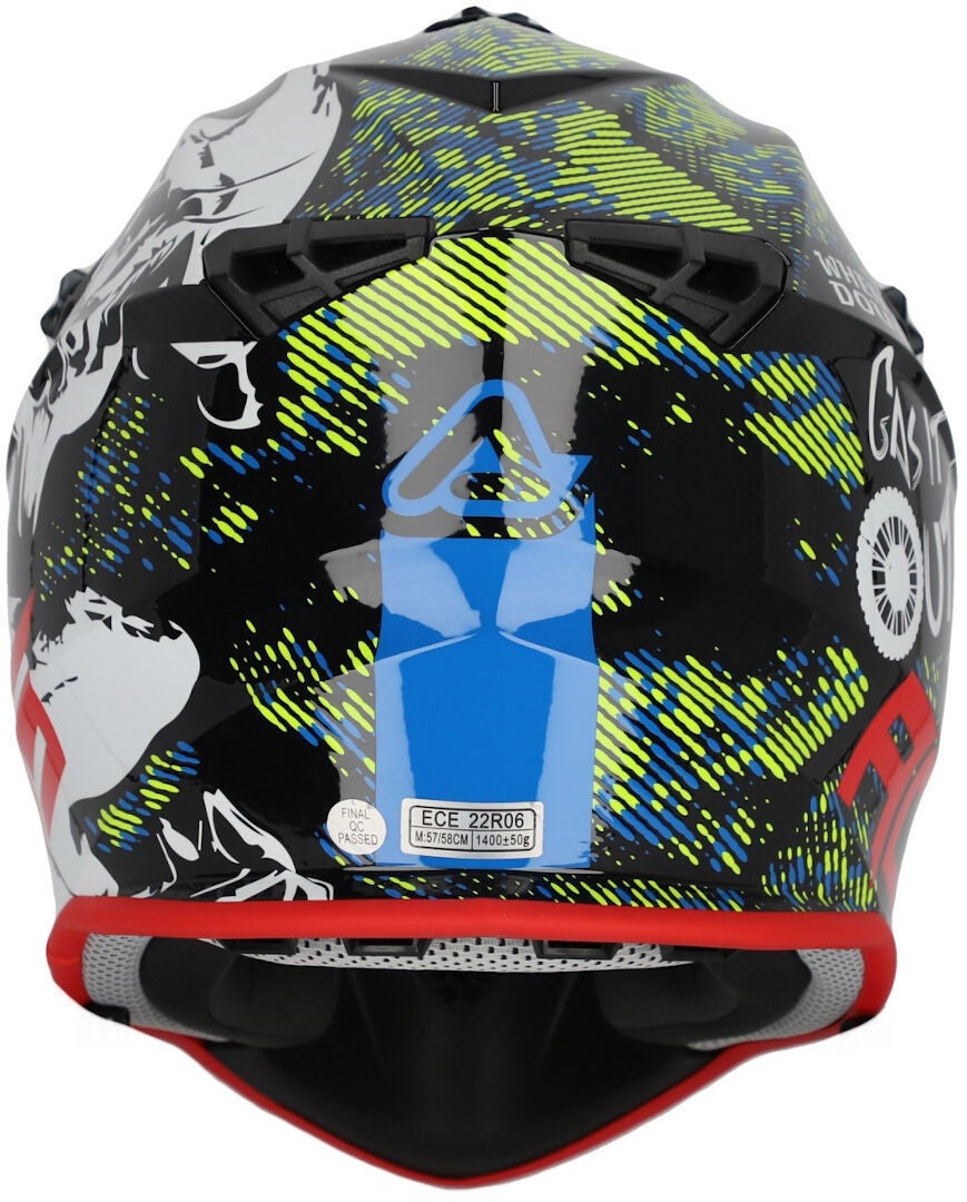 Acerbis Linear Graphic Motocross Helm schwarz/weiß/rot L (59/60) Abbildung 4