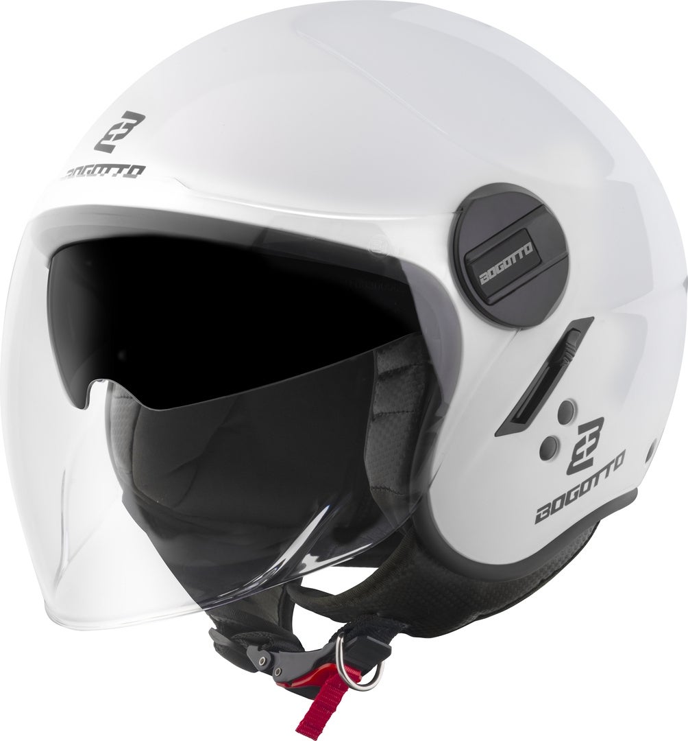 Bogotto Women's White H595-1 Spn Jet Helmet
