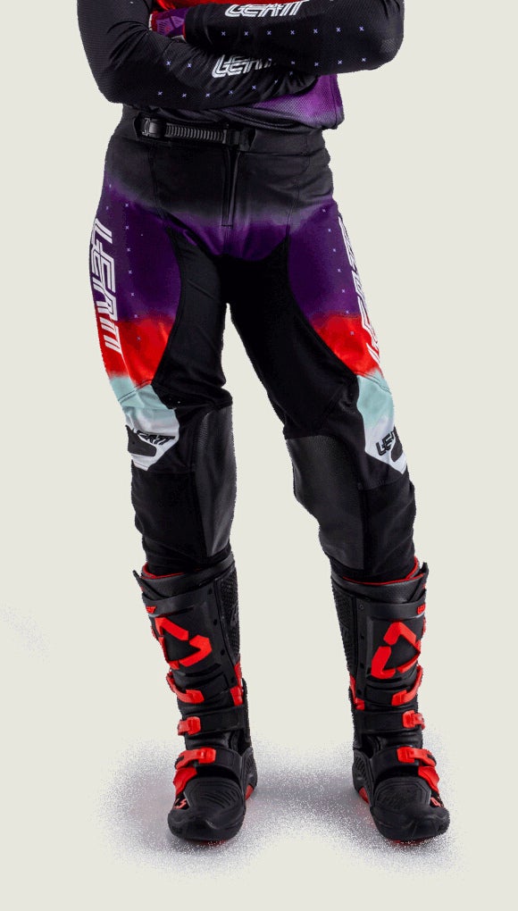 Leatt Moto 4.5 Lite Pantaloni da motocross da donna nero/viola/rosso/bianco L Figura 3