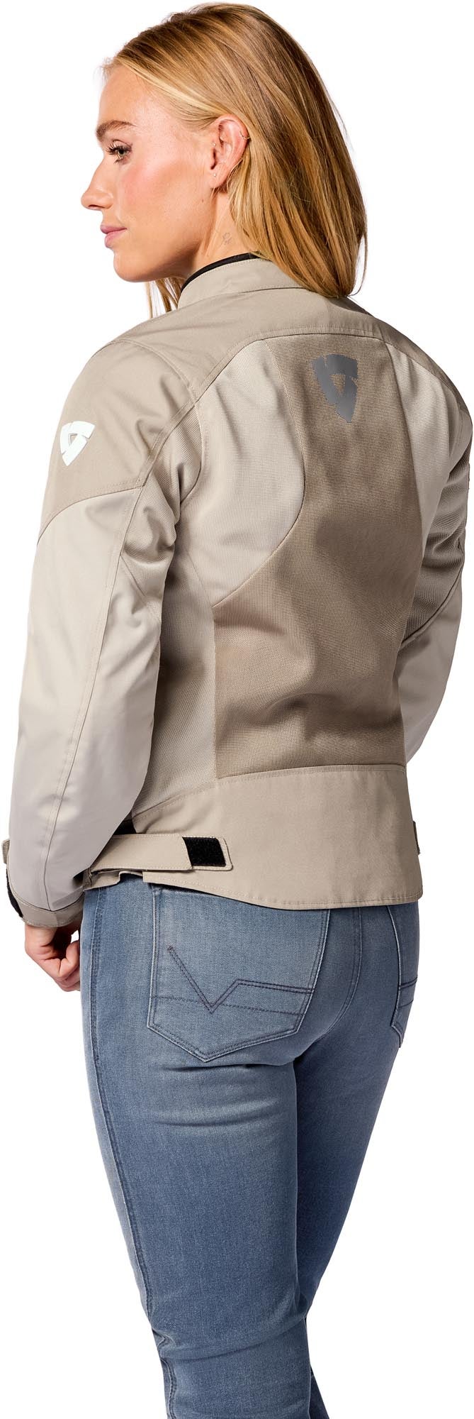 Side view of Revit Torque 3 Backprint H2O waterproof Ladies Motorcycle Textile Jacket