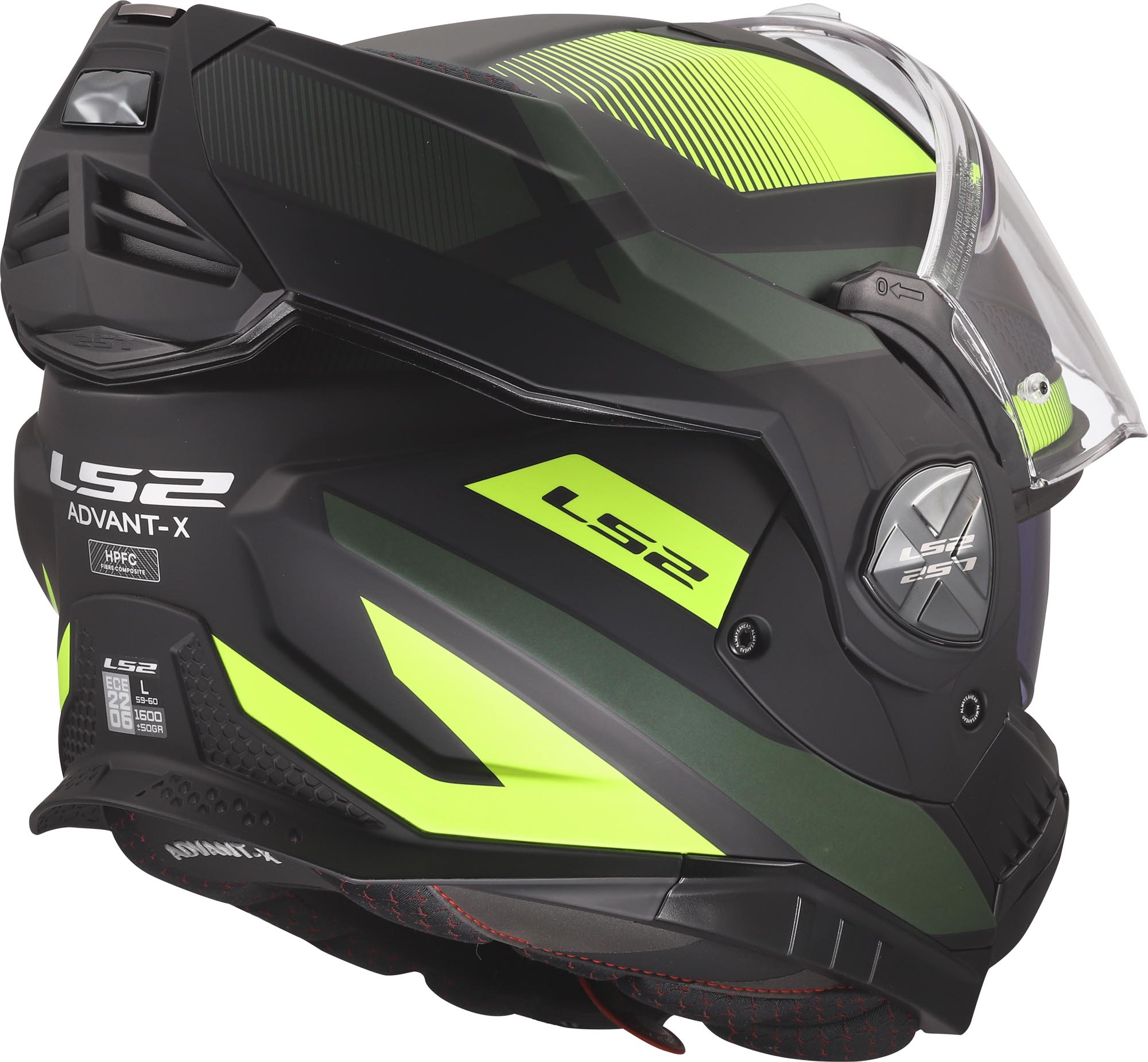LS2 FF901 Advant X Nova Klapphelm schwarz/gelb L (59/60) Abbildung 11