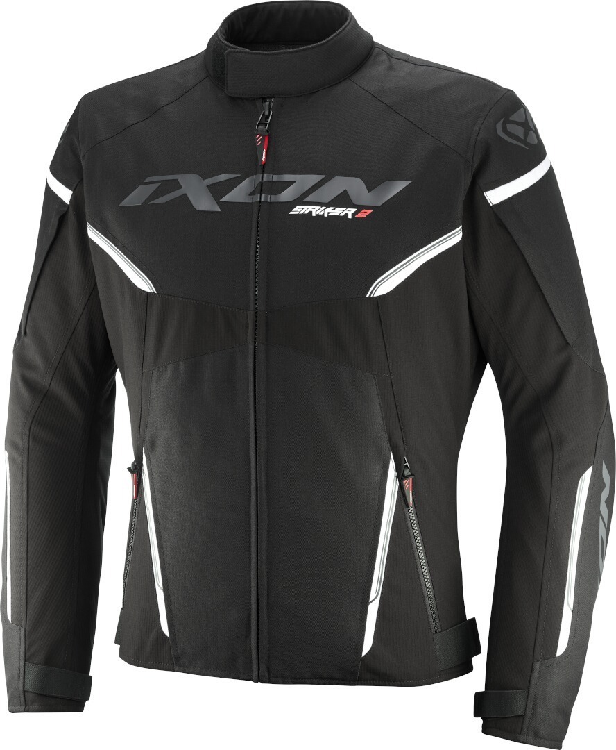 Ixon Striker 2 waterproof Motorcycle Textile Jacket black/white L Figure 1