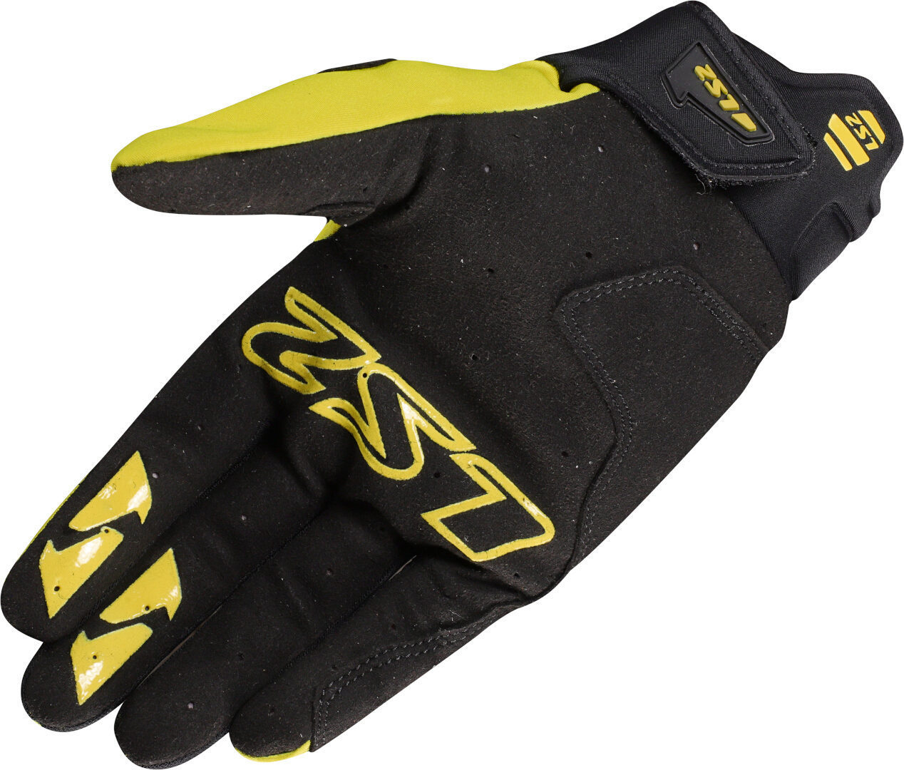 LS2 Hiker Gants de moto noir/jaune néon M Figure 2