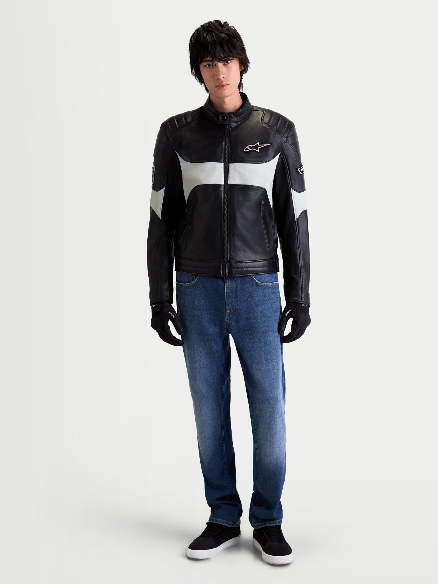 Alpinestars Revern Jachetă de piele de motocicletă Negru/gri 3XL Figura 3