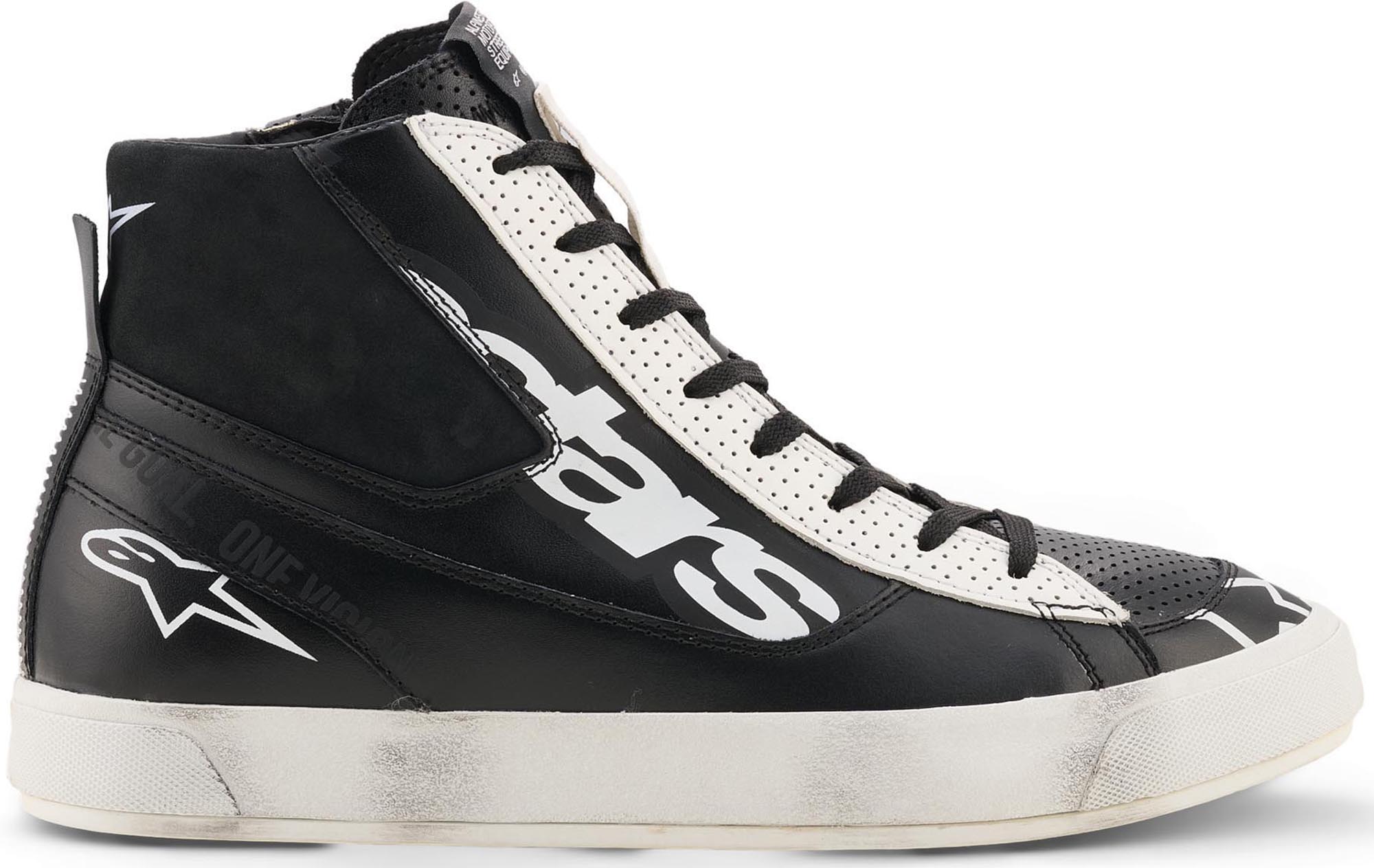 Alpinestars Stated Flair Motorcykelsko Sort/hvid 9,5 Figur 4