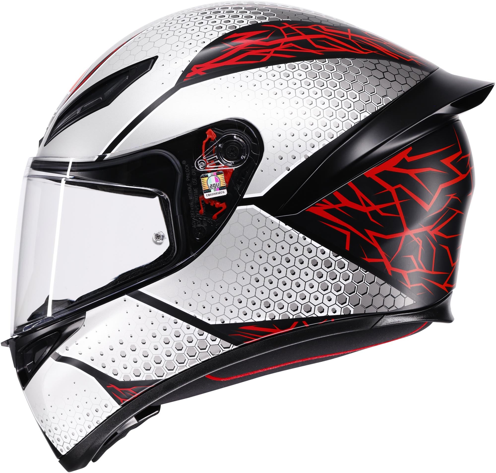 AGV K1 S Speedarmor Casco nero/grigio/rosso XS (53/54) Figura 4