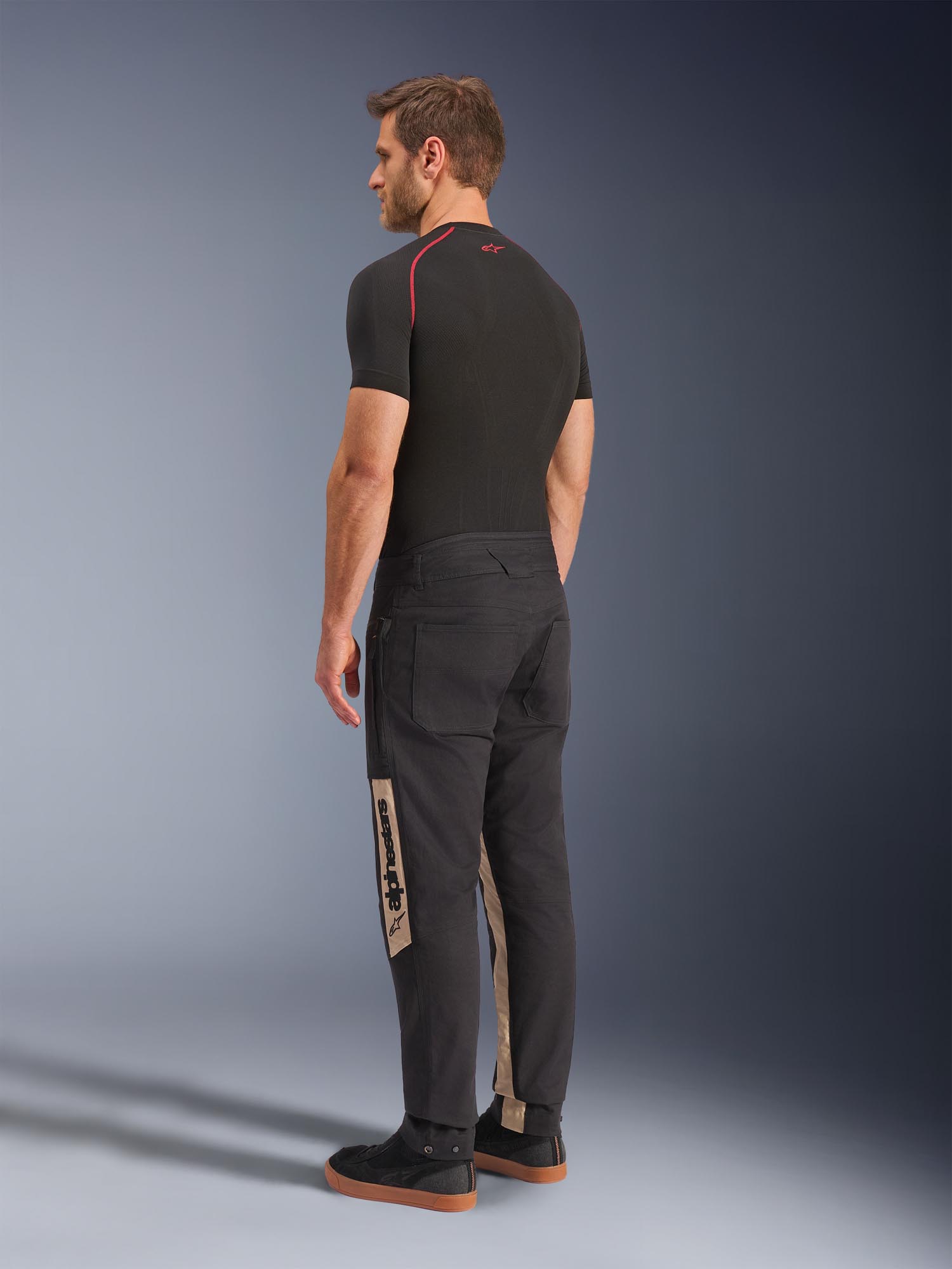 Side view of Alpinestars Flex-Ast Canvas Motorcycle Textile Pants