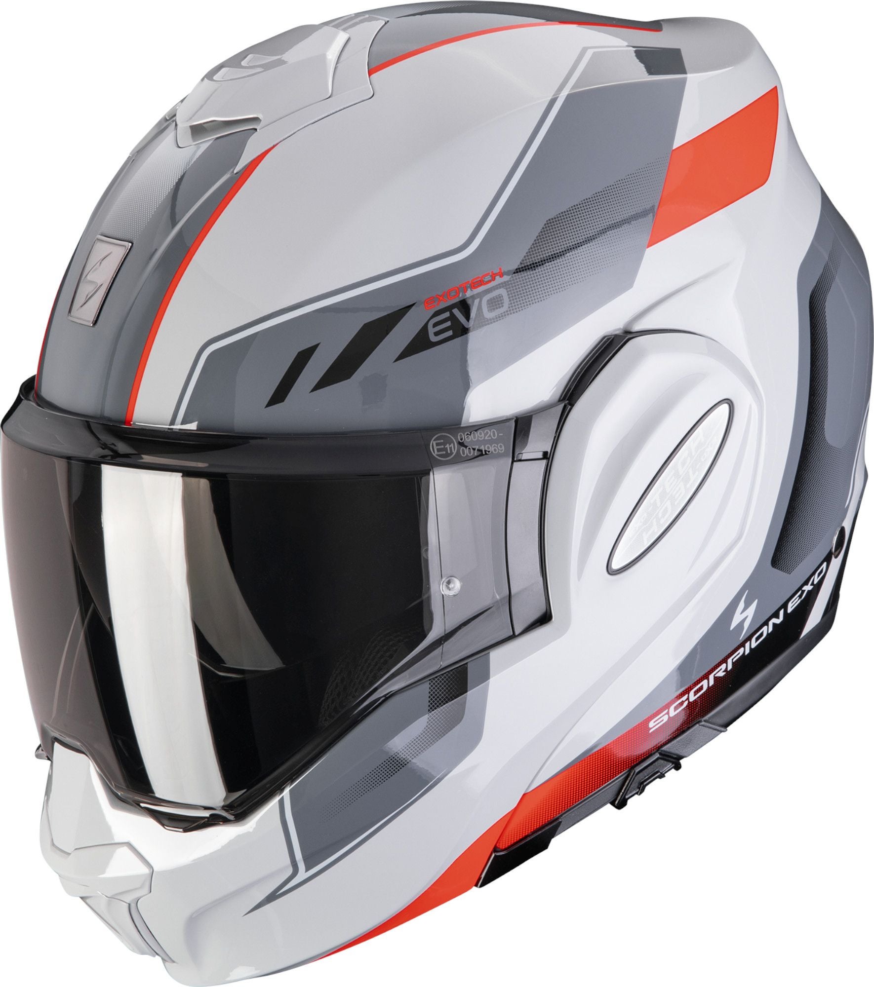 Scorpion Exo-Tech Evo Socius Kask szczękowy szary/czerwony L (58/59) Rysunek 1