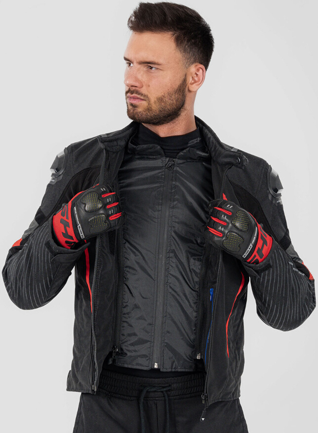 SHIMA Solid 2.0 waterproof Motorcycle Textile Jacket black/red XL Figure 7