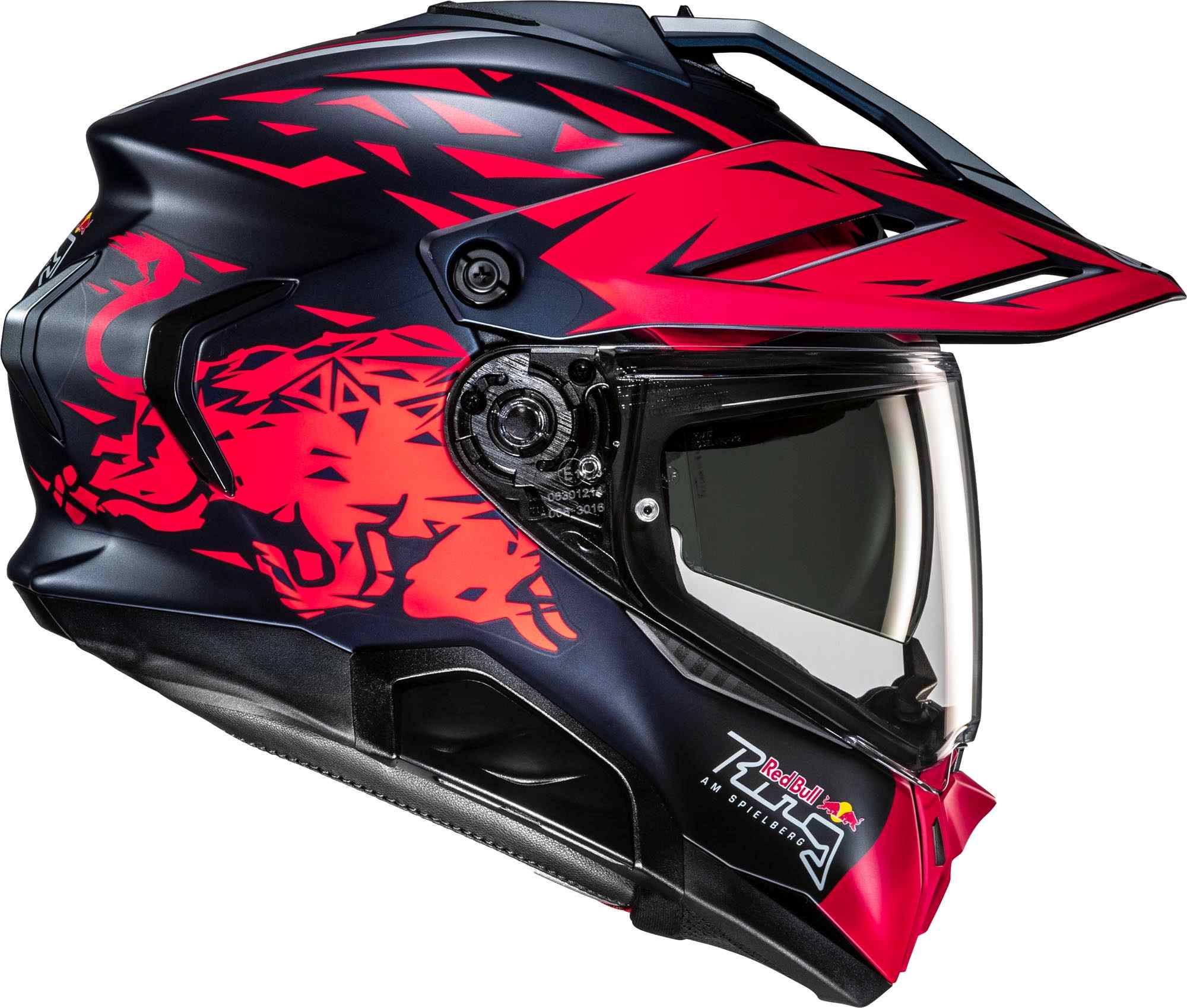 Side view of HJC RPHA 60 Spielberg Red Bull Ring Enduro Helmet