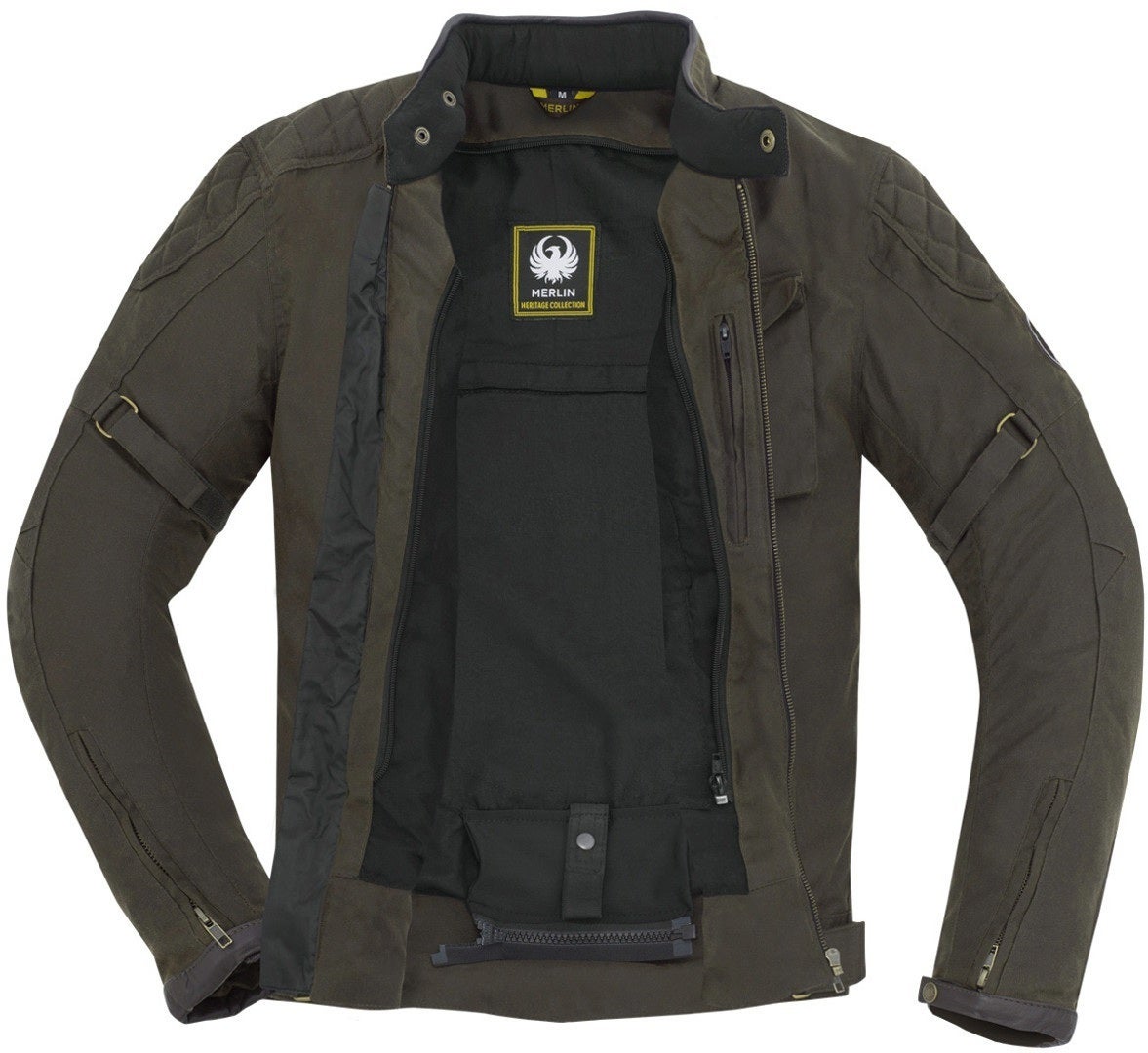 Merlin Lythe Motorrad Wachsjacke braun 4XL Abbildung 5