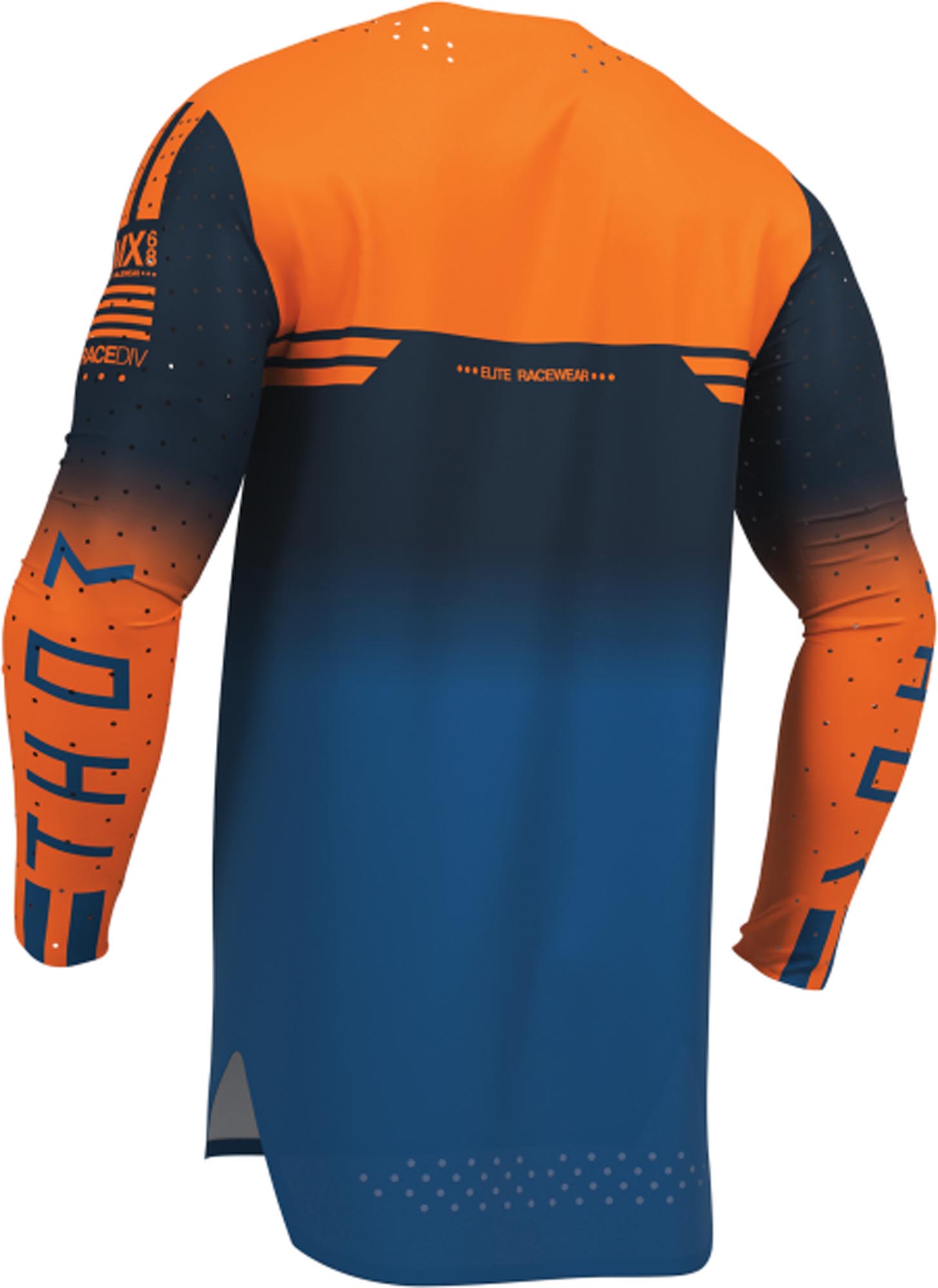 Thor Sportmode Geo Motocrosstrøje blå/orange L Figur 4