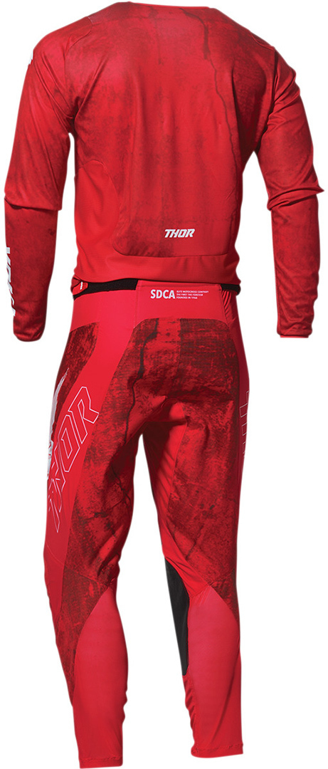 Thor Pulse HZRD Motorcross Trui rood/wit L Figuur 2
