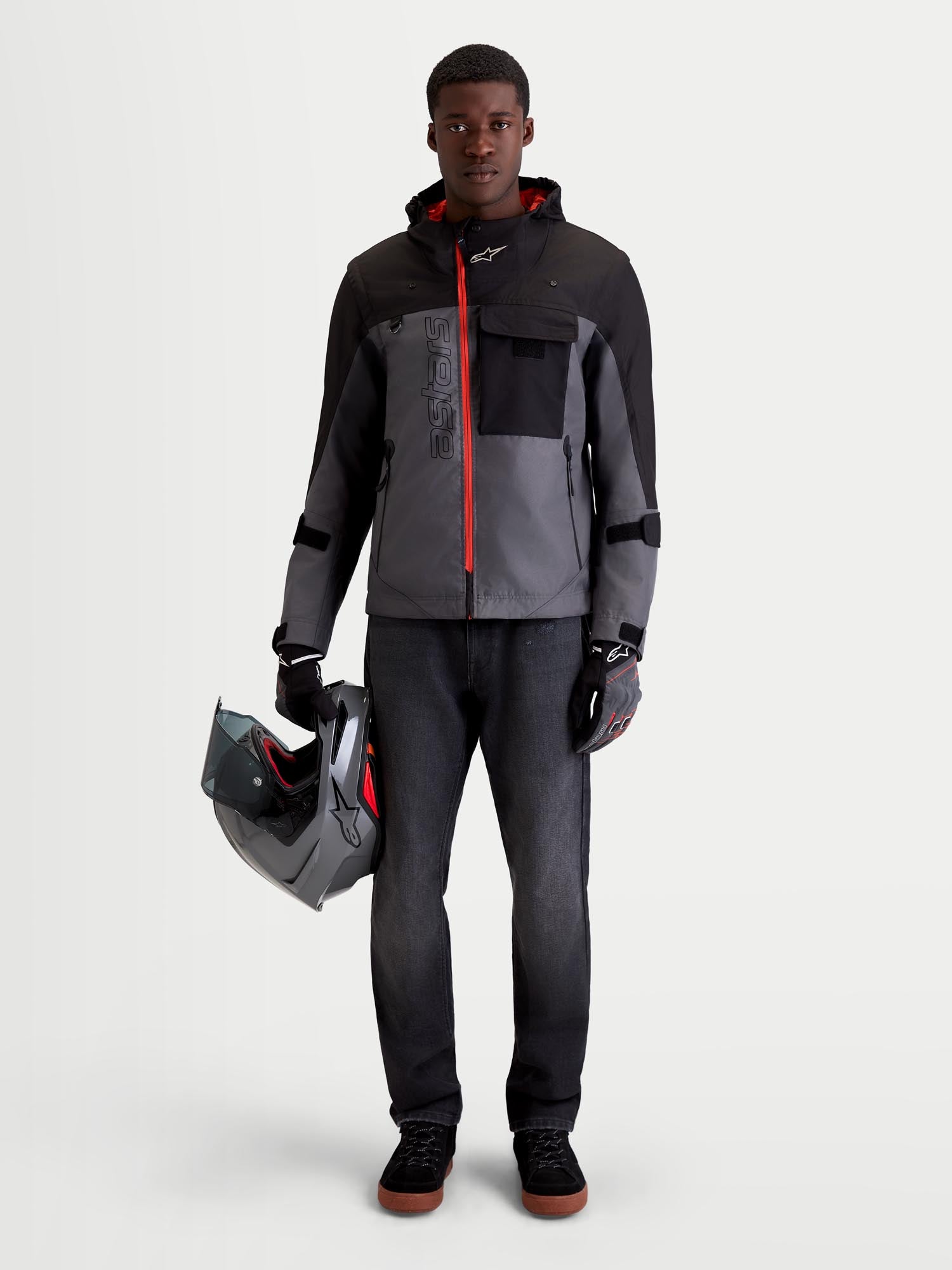 Alpinestars Morfex Parka Vedenpitävä moottoripyörätekstiilitakki musta/harmaa 4XL Kuva 4
