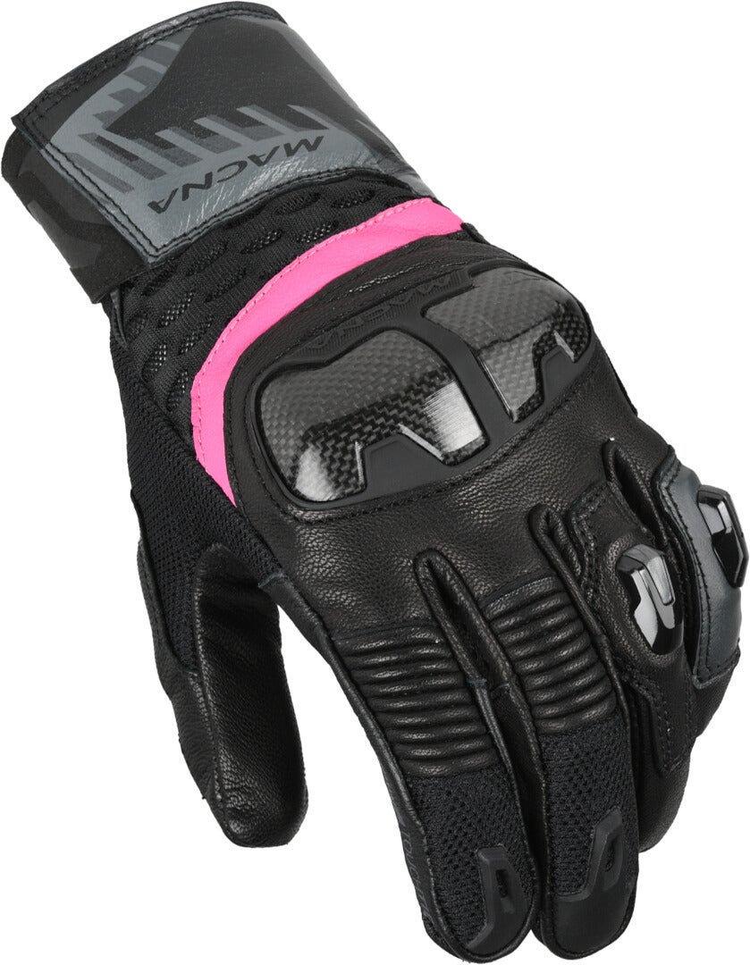 Macna Chiza Guanti da moto da donna nero/rosa M Figura 1