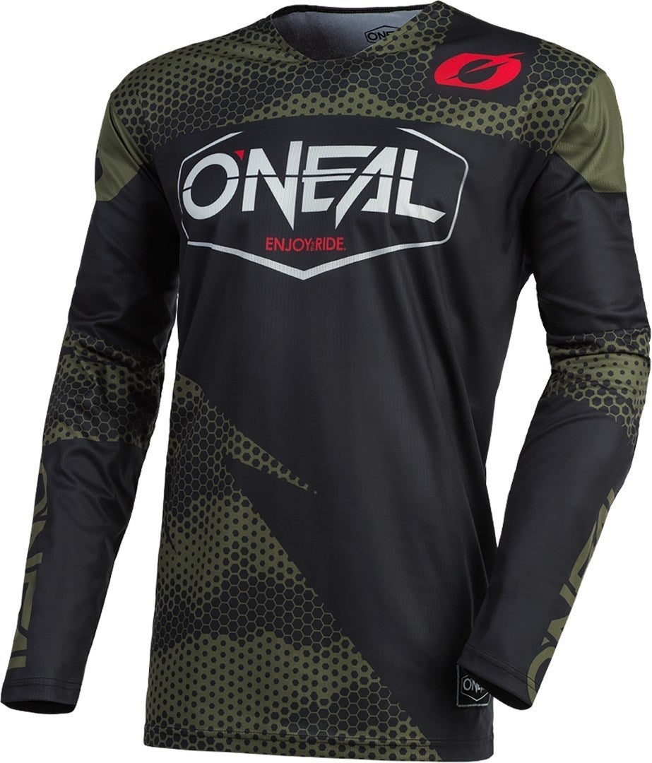 Oneal Mayhem Covert Motocross Jersey sort/grøn XXL Figur 1