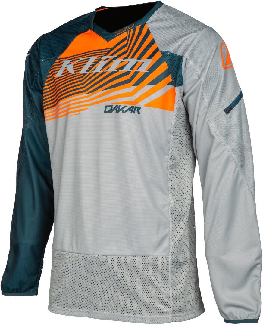 Klim Dakar 2023 Motocross Jersey grau/orange L Abbildung 1