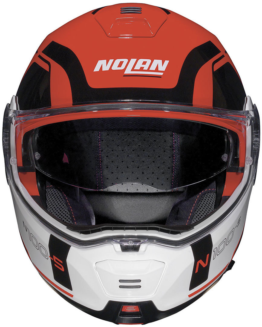 Nolan N100-5 Consistency N-Com Casco Rosso/Bianco L (60) Figura 3