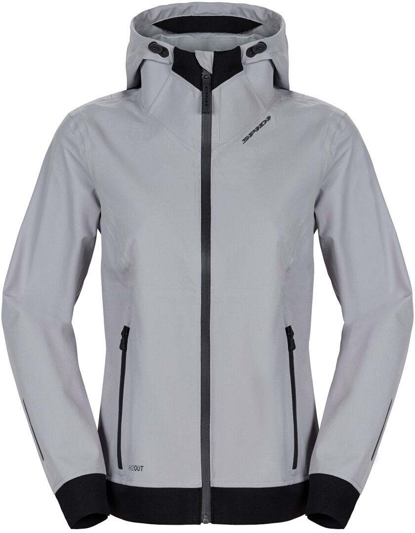 Spidi Hoodie Shell Functioneel damesjasje lichtgrijs/zwart M Figuur 1