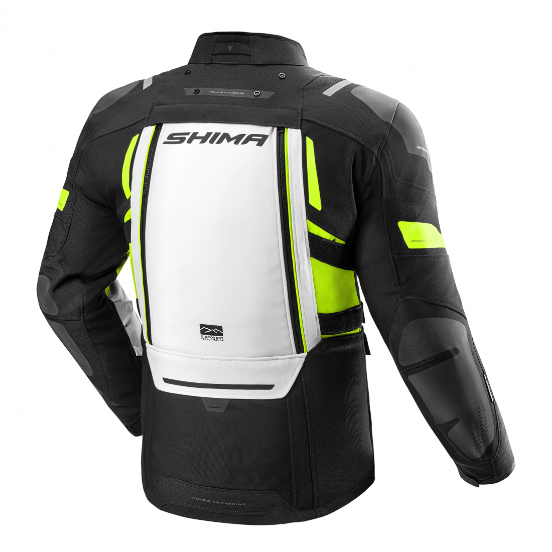 SHIMA Dune 2.0 Motorcycle Textile Jacket black/white/yellow XL Figure 2