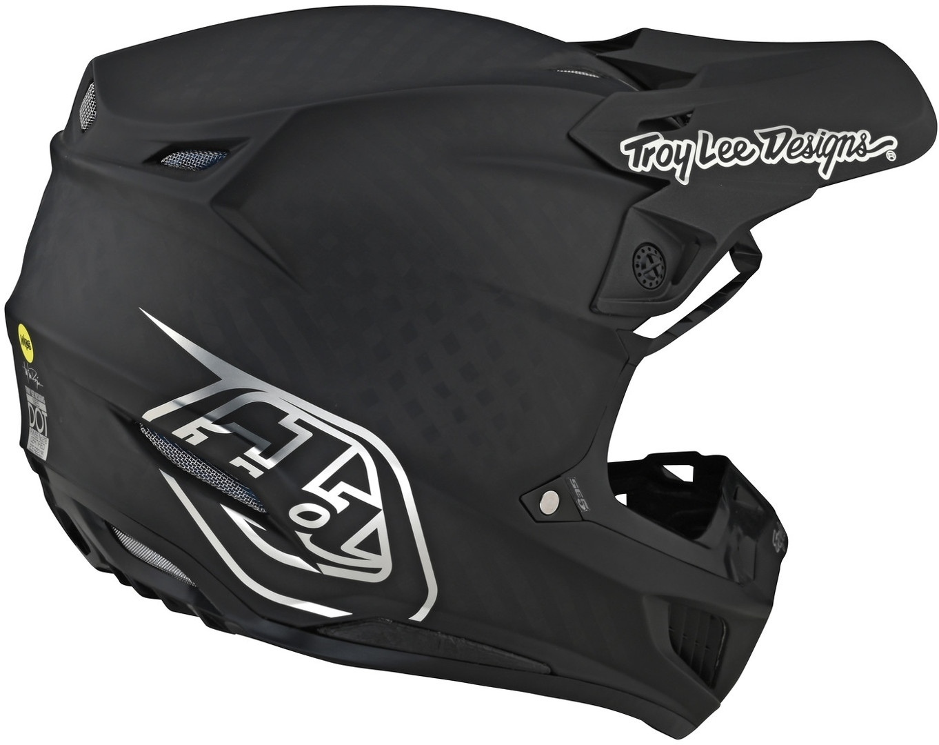 Troy Lee Designs SE5 Stealth Carbon Motocross hjälm Man (57/58) Figur 5