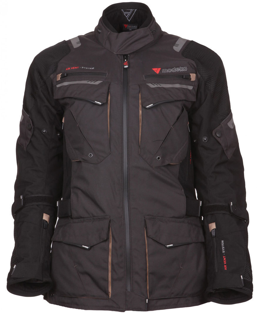 Modeka X-Renegade Damen Textiljacke schwarz/dunkelgrau 44 Abbildung 1