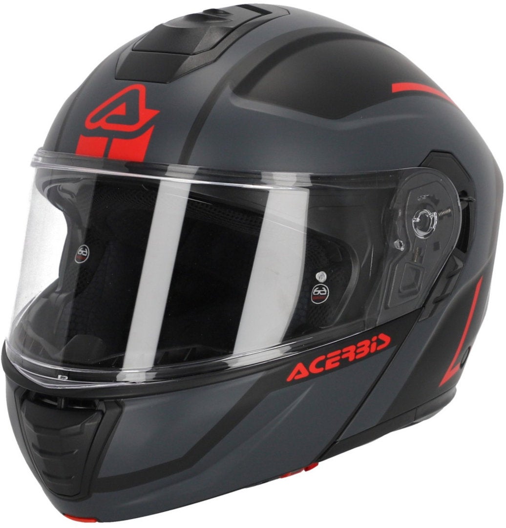 Acerbis TDC Casco nero opaco/grigio/rosso S (55/56) Figura 1