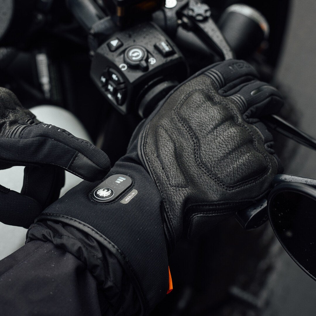 Merlin Curborough D3O Gants de moto imperméables chauffés L Figure 4