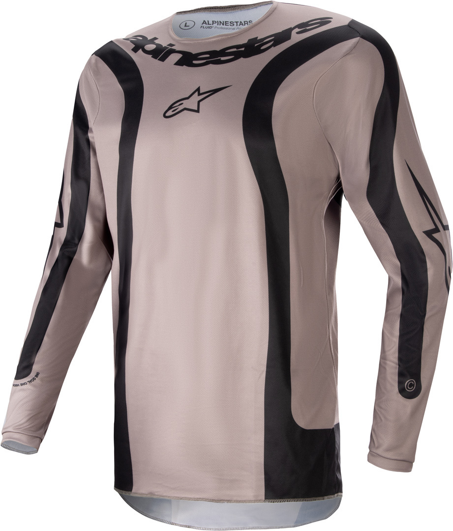Alpinestars Fluid Lurv Tricou de motocross Maro/Negru S Figura 1
