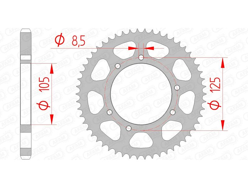 AFAM Couronne acier standard 47200 - 428 Figure 1