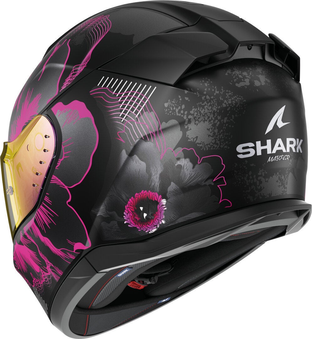 Shark D-Skwal 3 Mayfer Casco nero opaco/viola S (55/56) Figura 3