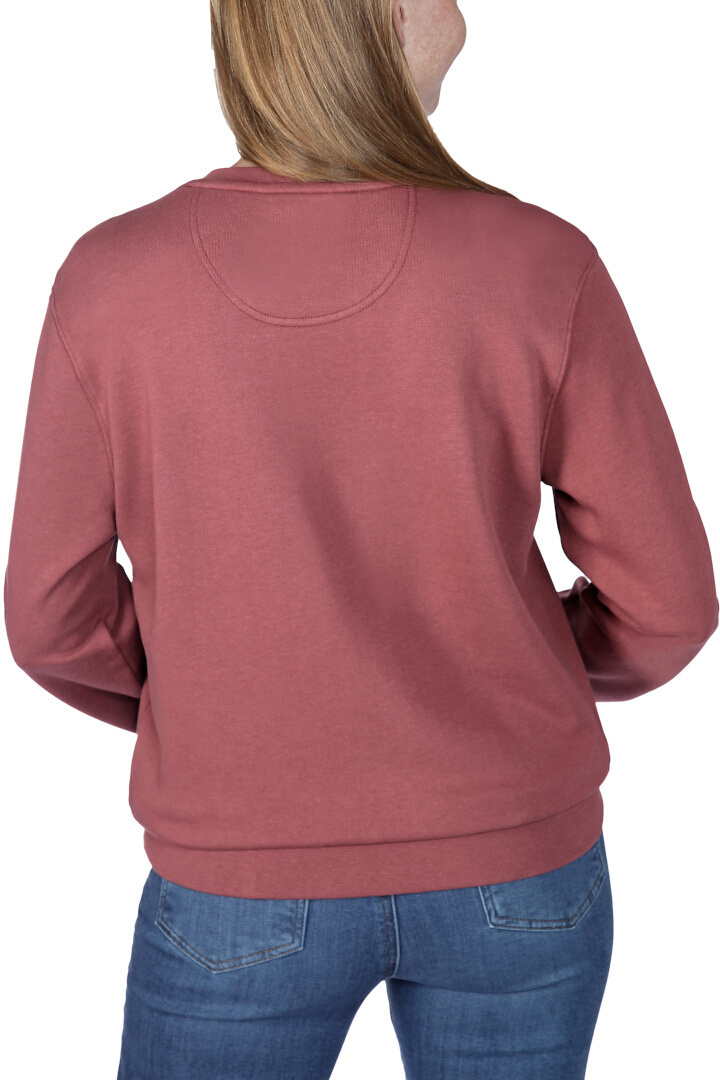 Carhartt Relaxed Fit Midweight French Terry Crewneck Hanorac pentru femei Roșu închis XS Figura 3