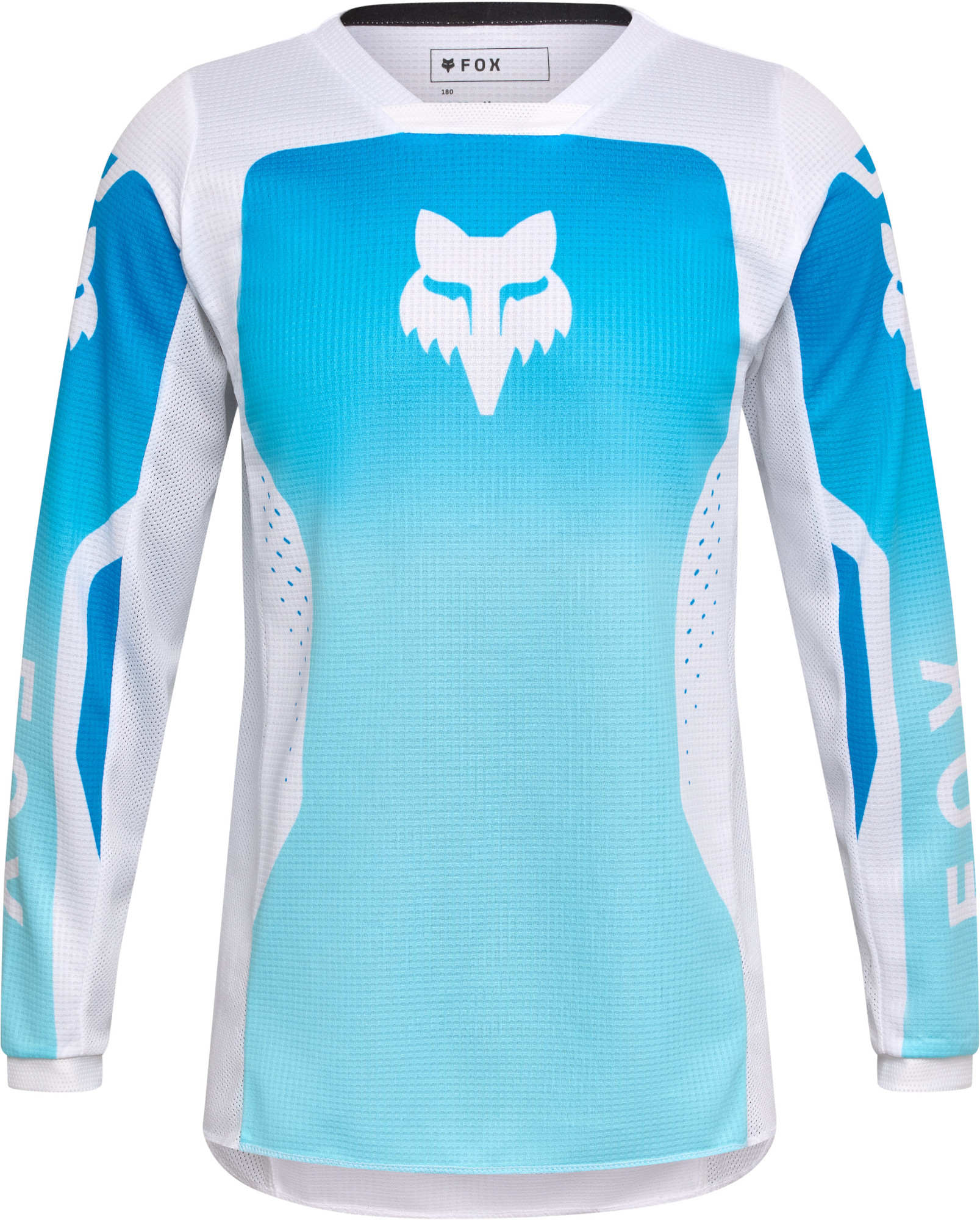 FOX 180 Shield Camisa de Motocross Juvenil azul/branco YL Figura 1