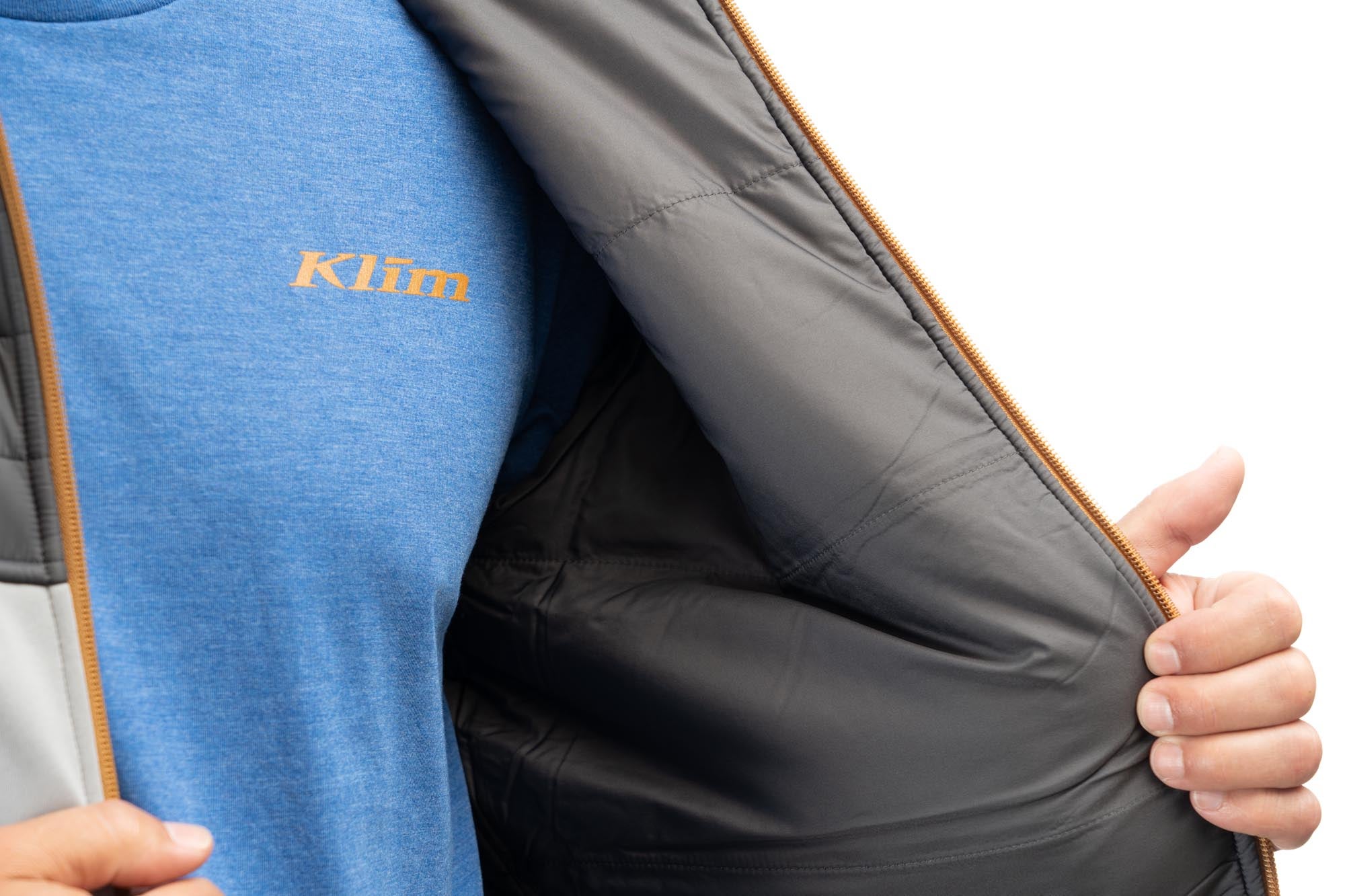 Klim Tamarack Zip-hettegenser mørk grå/lys grå XL Figur 6