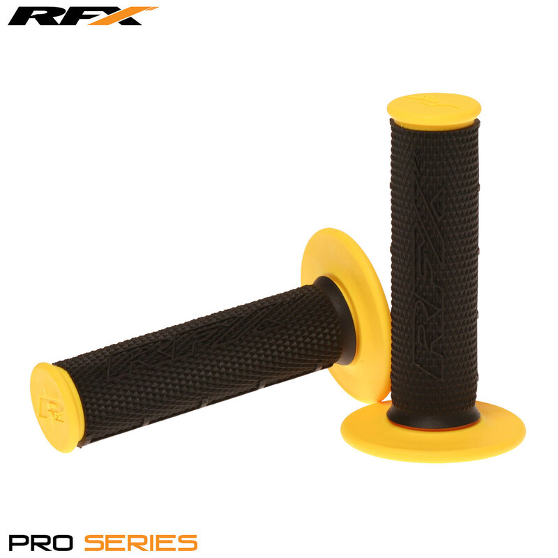 RFX Pro Series Dual Compound Grips Black Centre (Black/Yellow) Pair-image-931309667