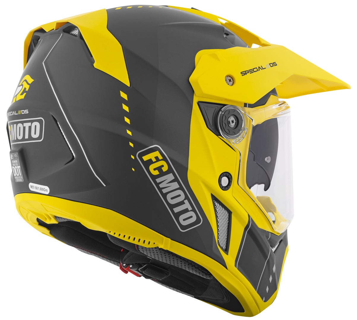 FC-Moto Merkur Pro Air Casco Enduro nero/giallo XL Figura 9