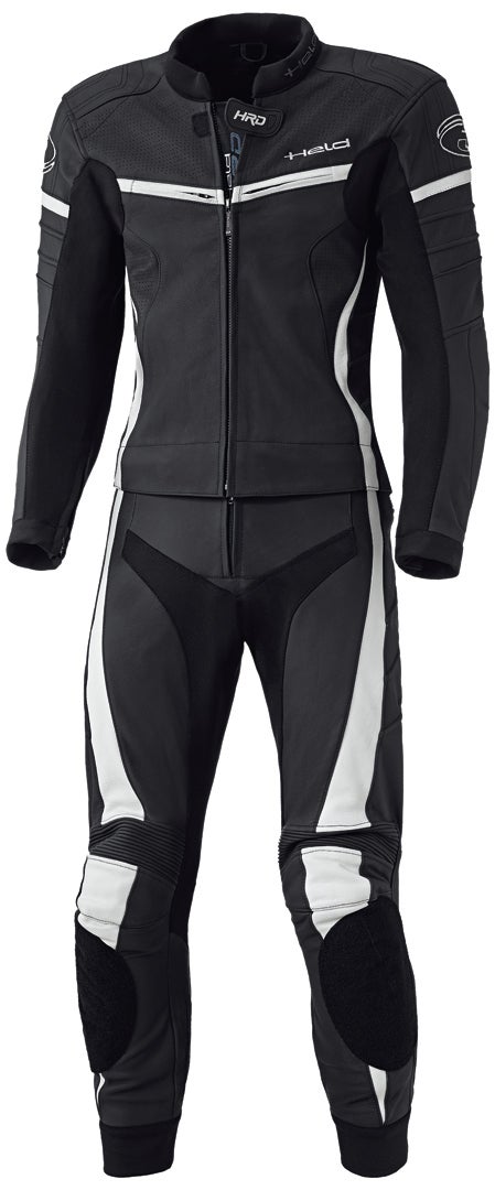 Held Spire Two Piece Motorcycle Leather Suit black/white 114 Figure 1