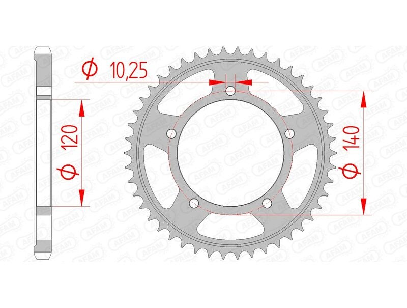 AFAM Couronne acier standard 14604 - 525 Figure 1