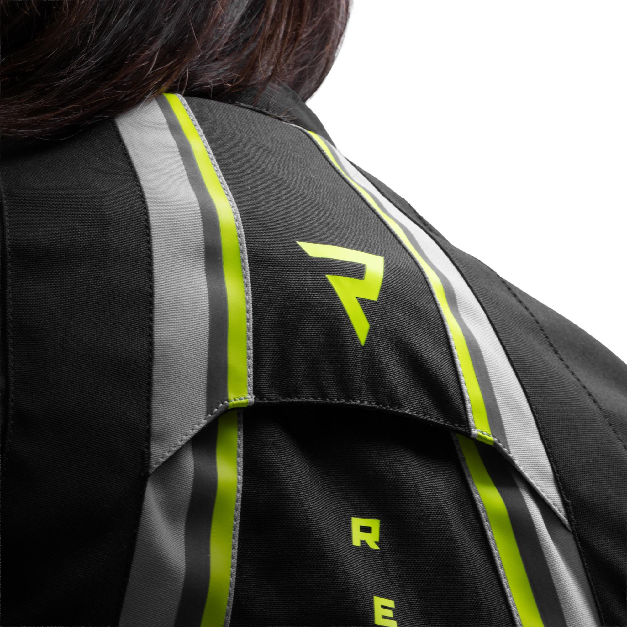 Rebelhorn Swift waterproof Ladies Motorcycle Textile Jacket light grey/yellow 7XL Figure 6