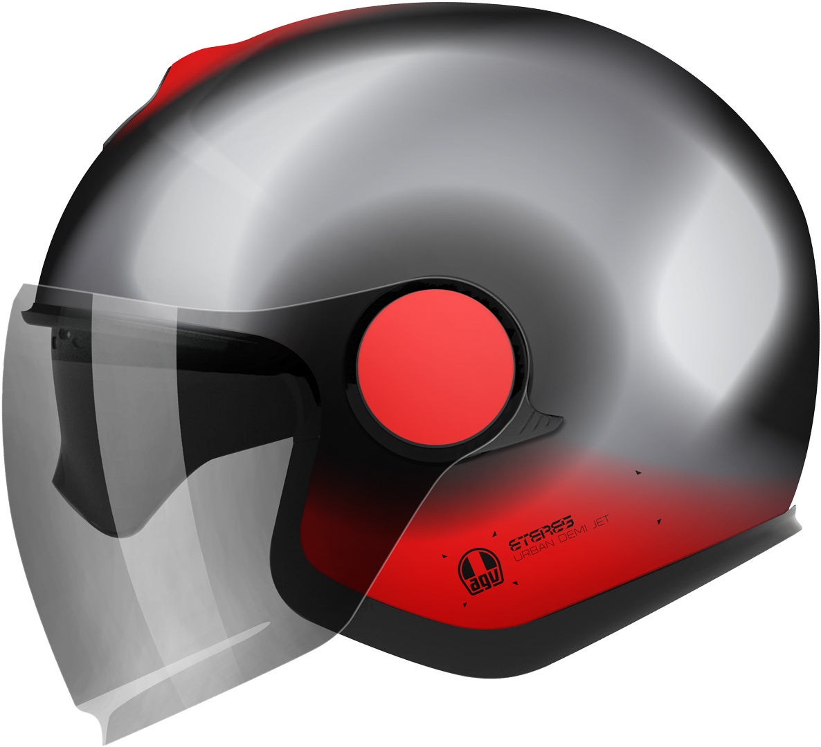 AGV Eteres Levanto Casco Jet nero/argento/rosso M (57/58) Figura 3