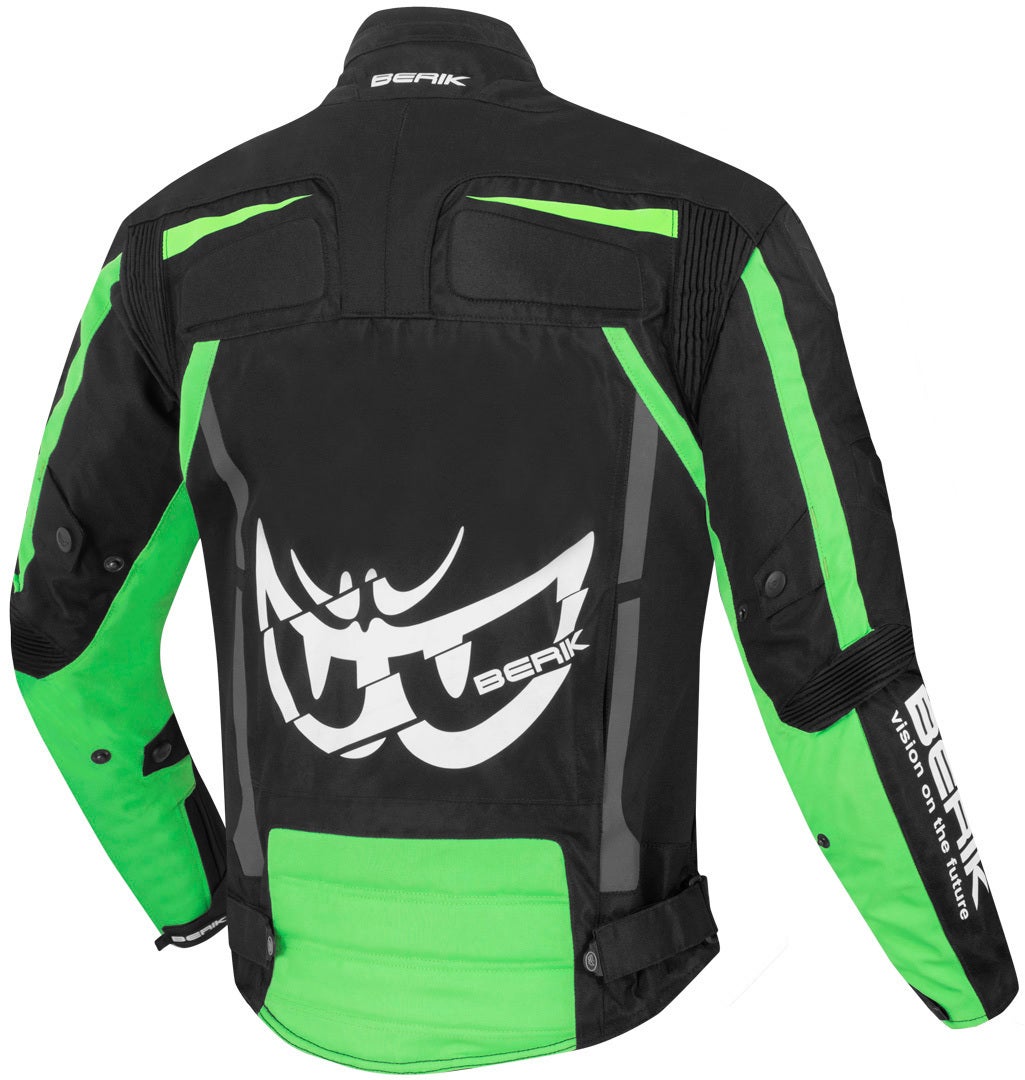 Berik Radic Evo Veste textile de moto imperméable à l’eau Noir/Blanc/Vert 52 Figure 2