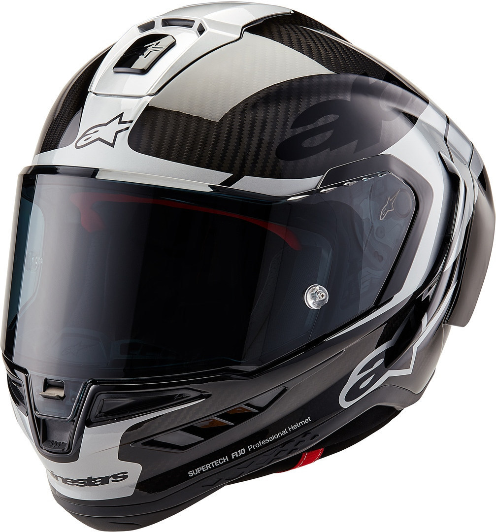 Alpinestars Supertech R10 Element Carbon Helm schwarz/silber M (57/58) Abbildung 1