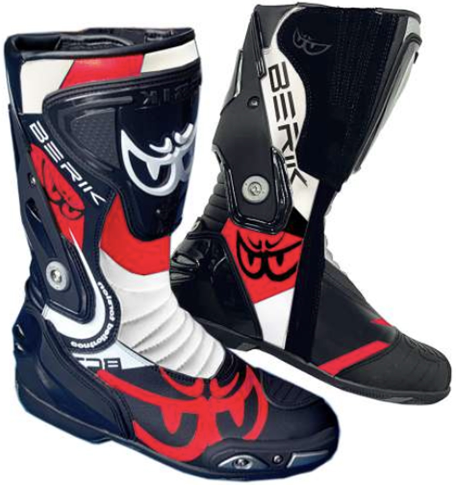 Berik Arok Motorcycle Boots black/white/neon-red 46 Figure 1