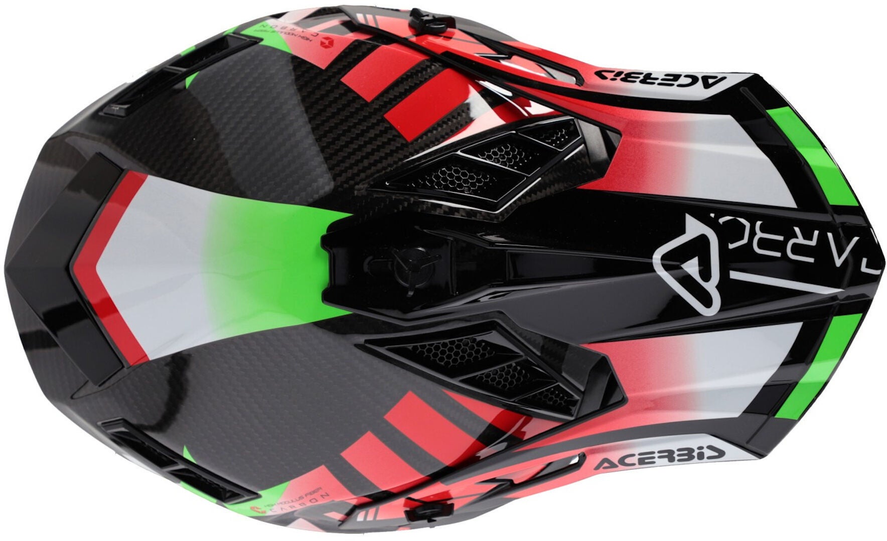 Acerbis Steel Carbon Casco da motocross nero/verde/rosso XL (61/62) Figura 2