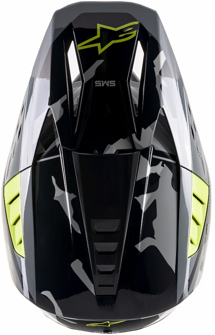 Alpinestars S-M5 Rover Casque de motocross Noir/Gris/Vert S (55/56) Figure 2