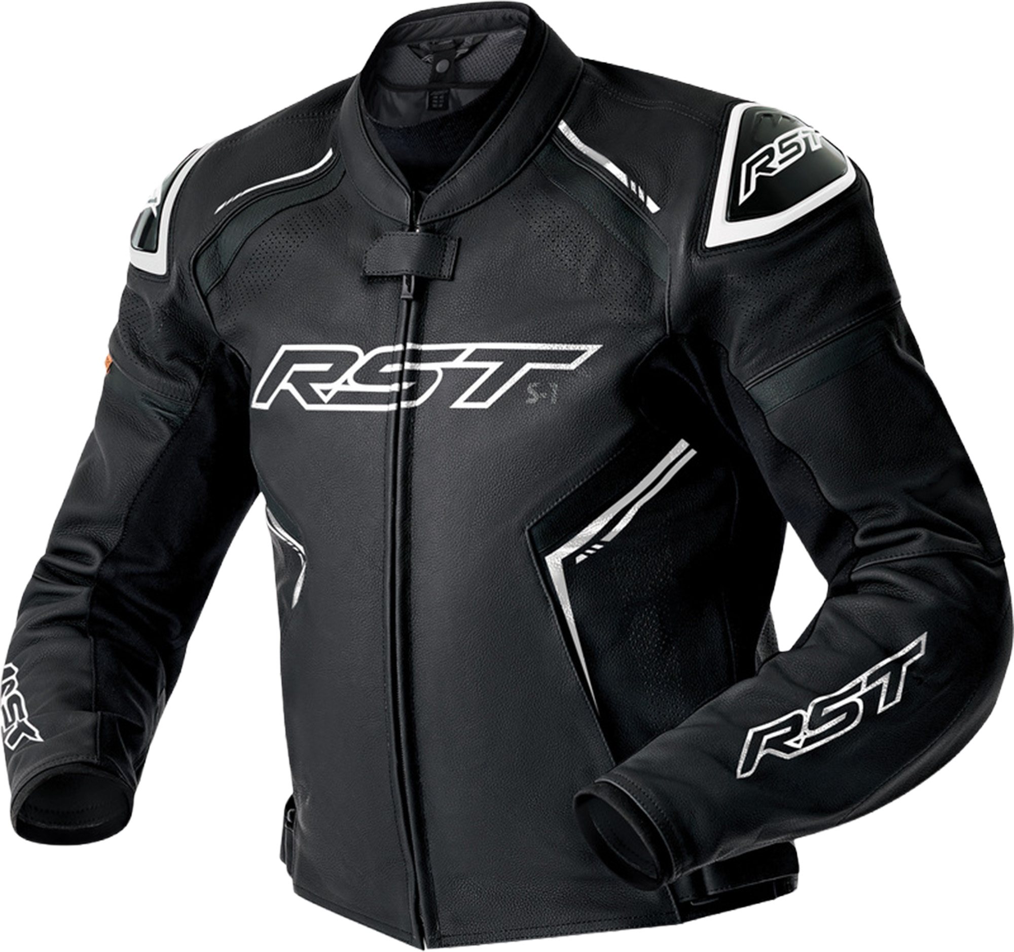 RST S1 D3O Veste en cuir de moto perforée Noir/Blanc 64 Figure 1