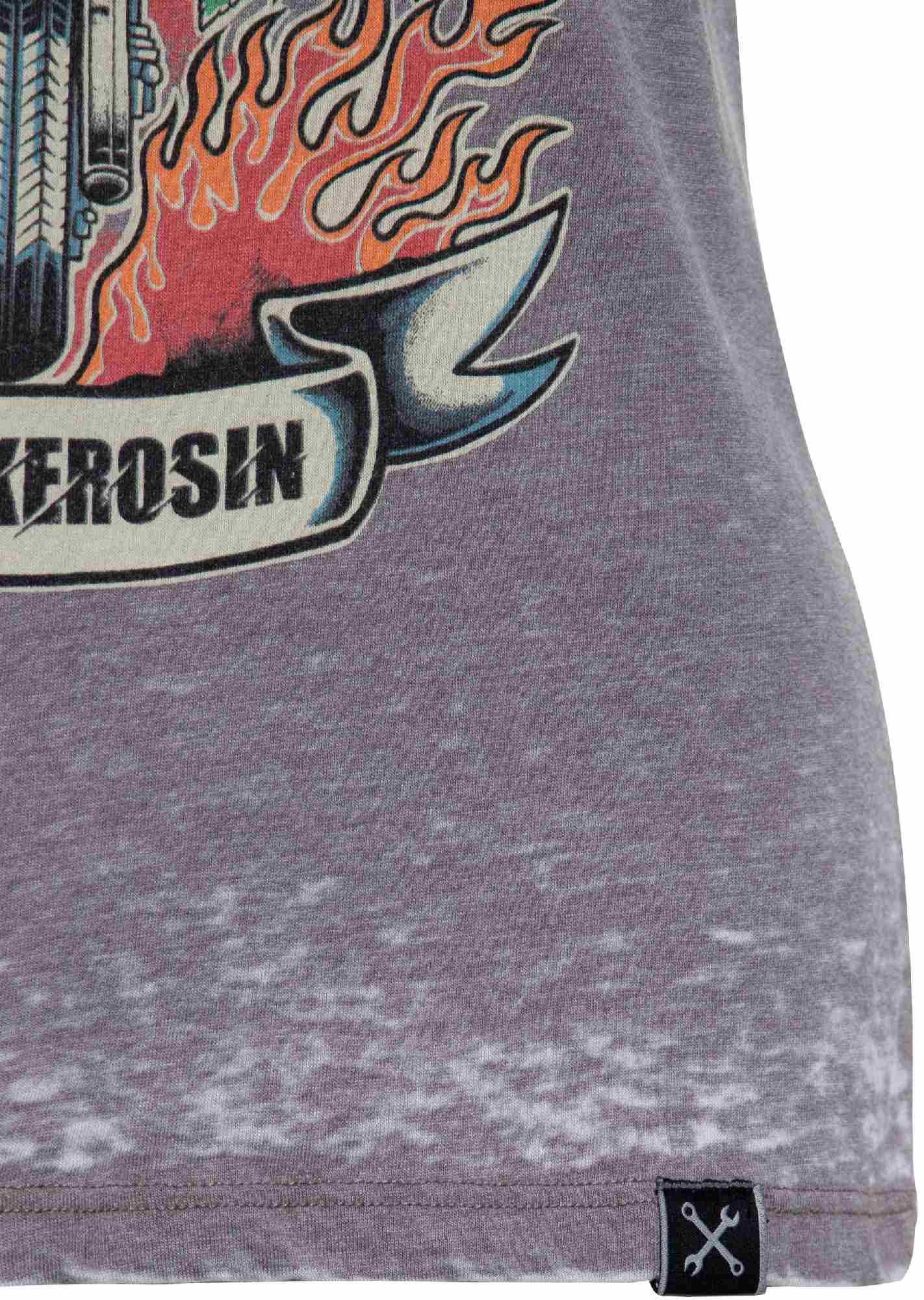 Queen Kerosin Wild & Free Dámské tričko šedá S Obrázek 4