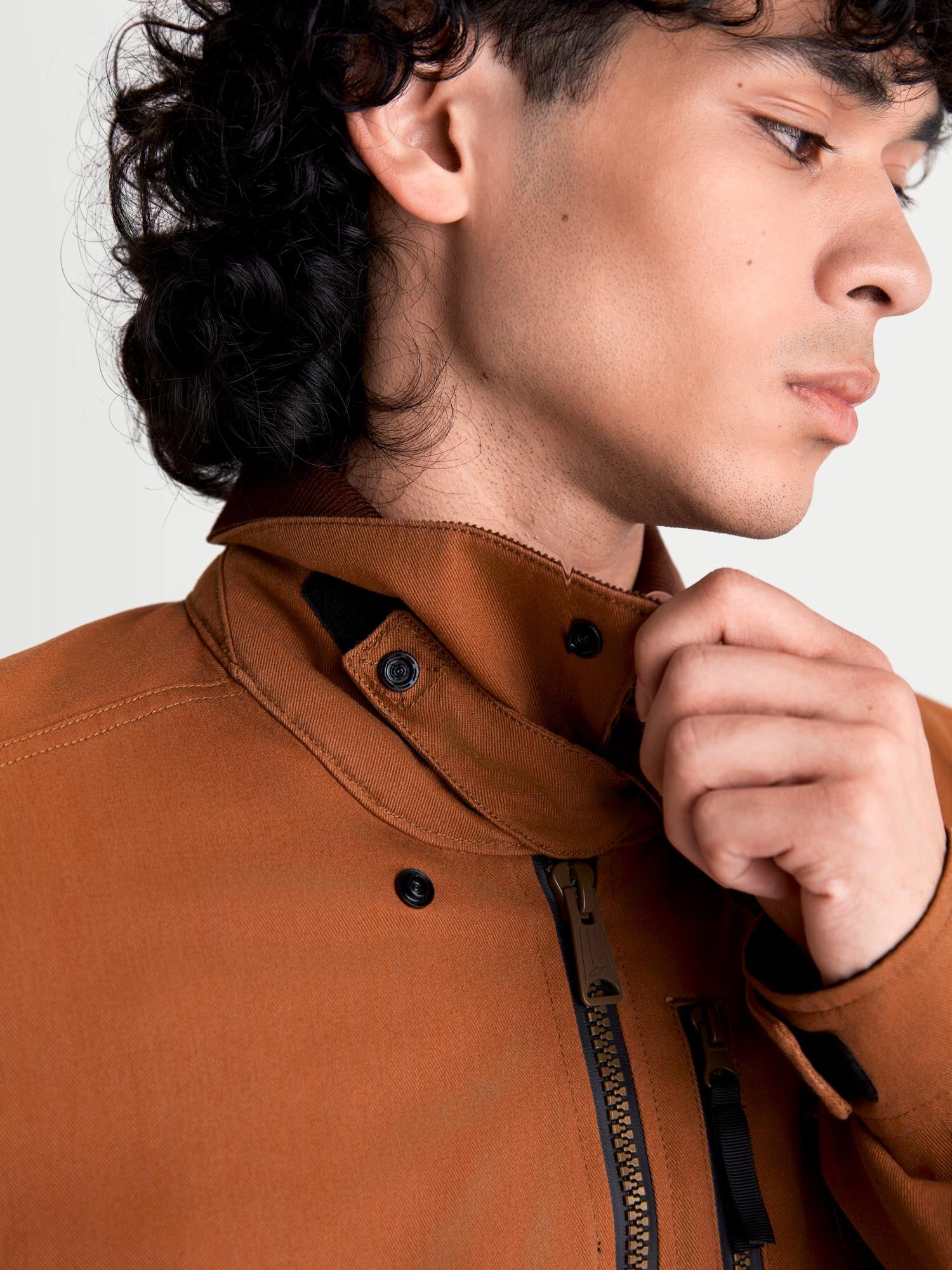Alpinestars Mustang Nepromokavá textilní bunda pro motocykl hnědá 2XL Obrázek 8